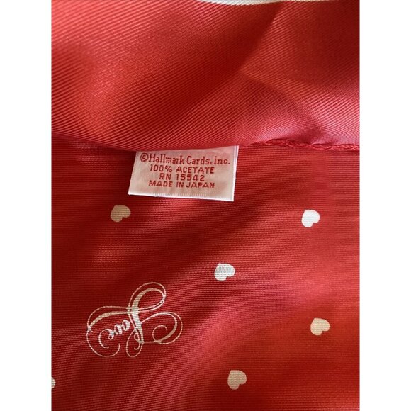 Red Love Scarf by Hallmark Made in Japan 26"x 26" Valentine - Picture 5 of 5